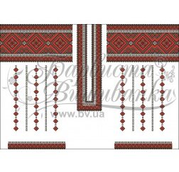 Заготовка для вишивання нитками або бісером жіночого плаття ПЛд-75