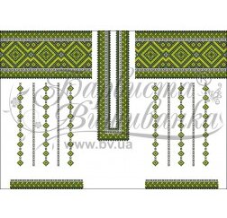 Заготовка для вишивання нитками або бісером жіночого плаття ПЛд-76