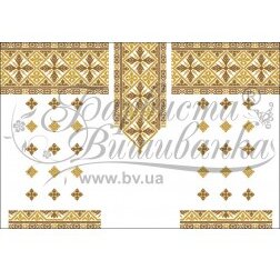 Заготовка для вишивання нитками або бісером жіночого плаття ПЛд-79