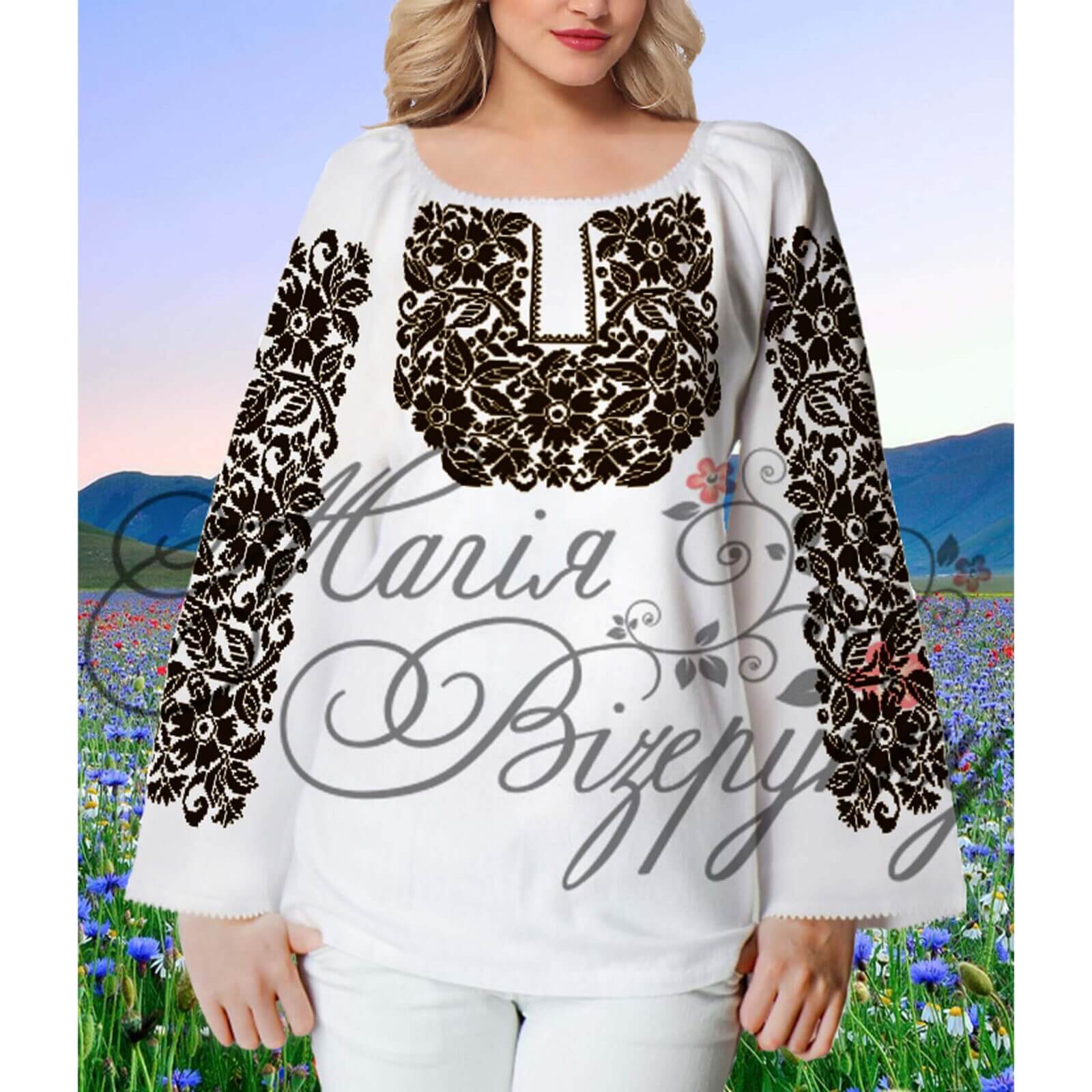 Заготовка жіночої блузи для вишивання Н-131