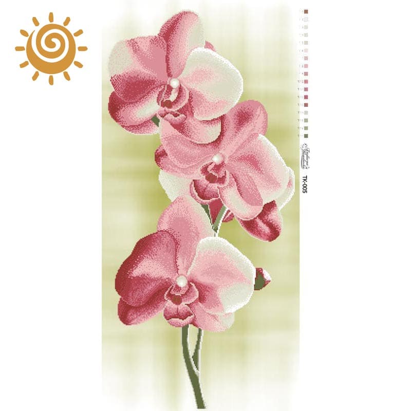 Схема картини Ніжні Орхідеї для вишивки бісером ТК005