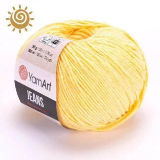 YarnArt Jeans 88, колір жовтий