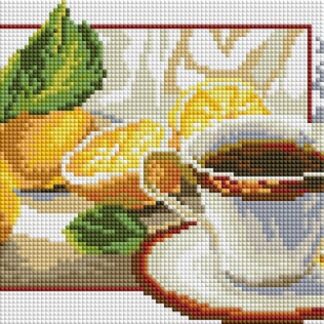 Набір алмазної мозаїки 20х30 Чай з лимоном DT702