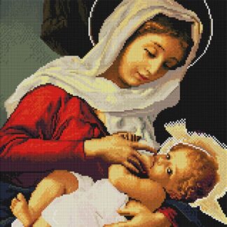 Набір для алмазного мозаїки 40х50 Ікона Годувальниця SP008
