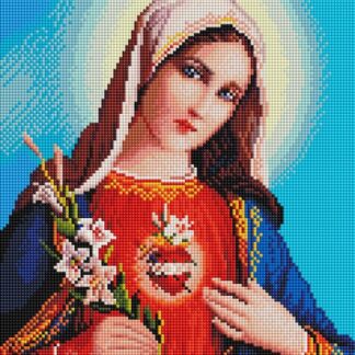 Набір алмазної мозаїки 30х40 Ікона Діва Марія ST426