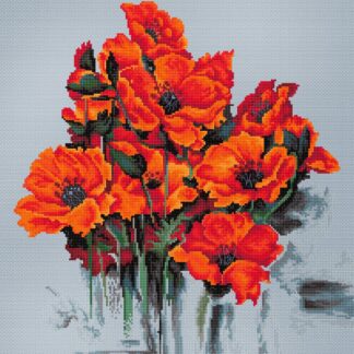 Набір для вишивання хрестиком Маки (B2380)