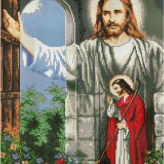 Набір для алмазної мозаїки 40х50 Ікона Ворота до раю SP031