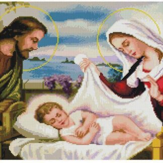 Набір алмазної мозаїки 40х70 Ікона Свята родина SS802