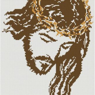 Набір алмазної вишивки 30х40 Ікона Ісус в терновому вінку ST442