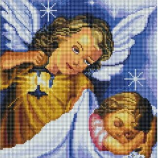 Набір алмазної вишивки 30х40 Ангел охоронець ST420