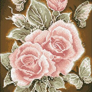 Набір алмазної мозаїки 30х40 Трояндова пристрасть АМС-120