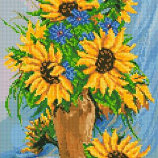 Набір алмазної вишивки 30х40 Сонячний букет АМС-119