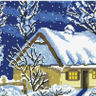 Набір алмазної мозаїки 25х35 Зима АМП-125