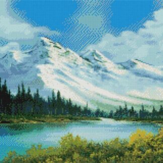 Набір алмазної мозаїки 40х70 Засніжені Альпи SS805
