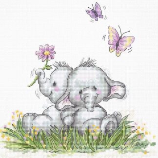 Набір для вишивання хрестиком Пара слоників (B1184)
