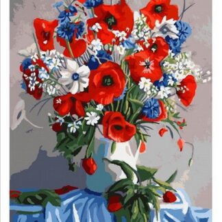 Набір для малювання за номерами 40х50 Польові квіти MSP317 з підрамником