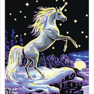 Набір для малювання за номерами 30х40 Єдиноріг MST008 з підрамником