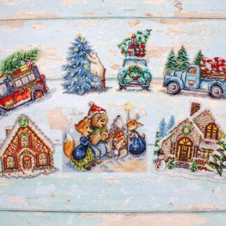 Набір для вишивання хрестиком Leti 8051 Різдвяні прикраси (11383103)