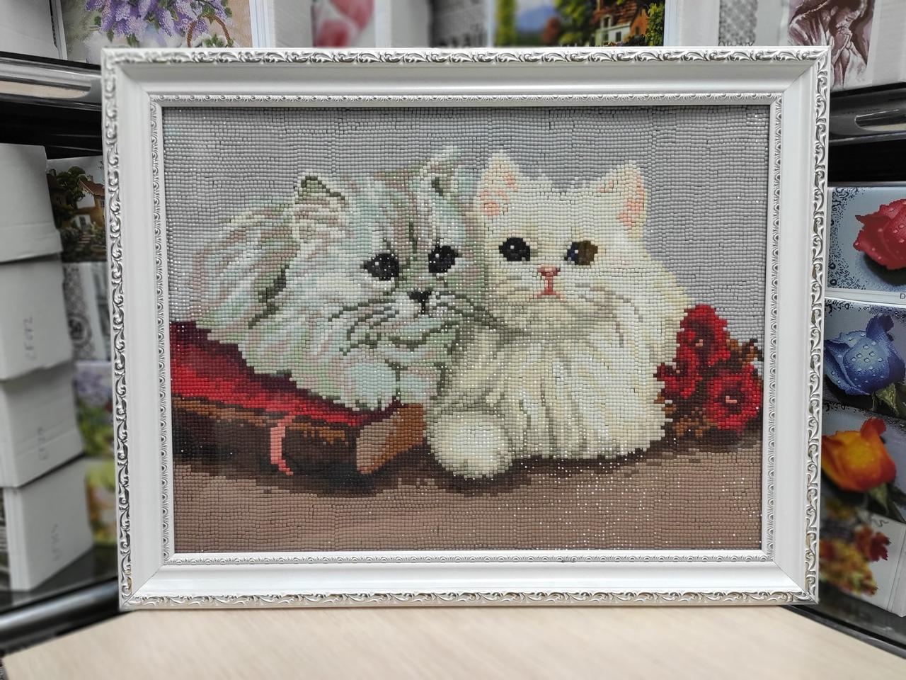 Набір алмазної мозаїки 30х40см Пухнасті котики ST407 - Зображення 7