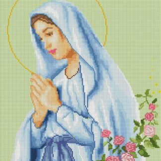 Набір алмазної мозаїки 40х50 Ікона Молитва Божої Матері SP044