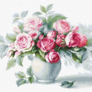 Набір для вишивання хрестиком B2280 Етюд з чайними трояндами (B2380)