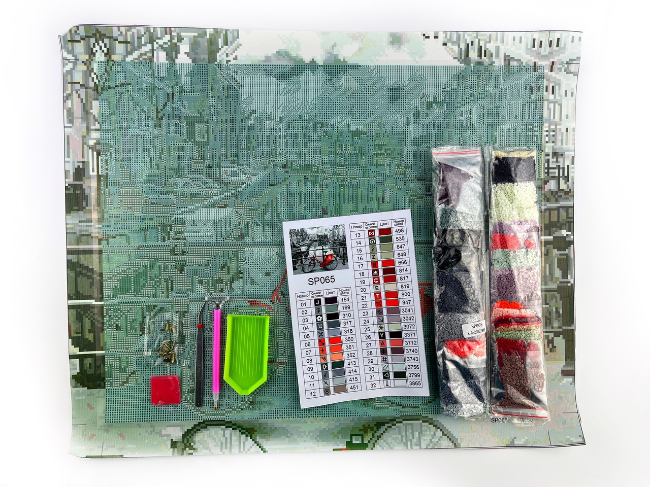 Набір алмазної мозаїки 40х50 Велопрогулянка SP065 - Зображення 3