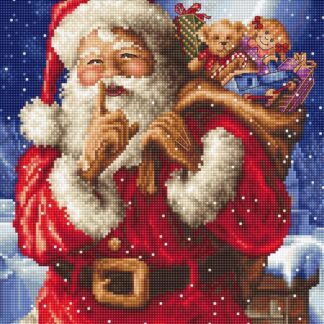 Набір для вишивання хрестиком Leti 8000 Секрет Діда Мороза 27x20 cм (10507111)