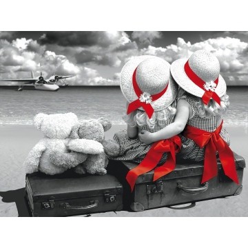 Набір алмазної мозаїки Щасливі подружки 40x50 SP062