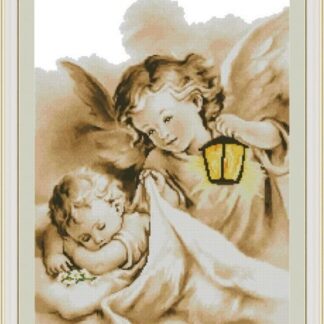 Набір алмазної мозаїки 40х50 Ангел хоронитель SP073