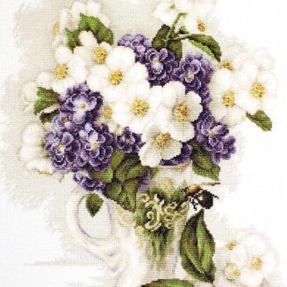 Набір для вишивання хрестиком B512 Ваза з жасмином (9249105)