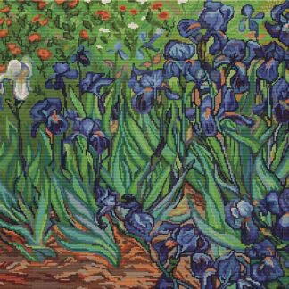 Набір для вишивання хрестиком B444 Іриси (9258304)