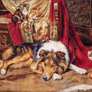 Набір для вишивання хрестиком B585 Неохочий приятель (B585)