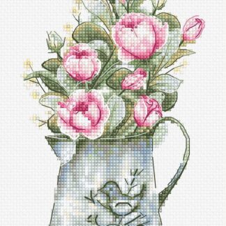 Набір для вишивання хрестиком Букет з трояндами (B7006)