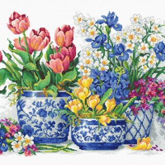 Набір для вишивання хрестиком B2386 Весняні квіти (B2386)