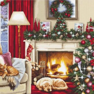 Hабір для вишивання хрестиком B591 Різдвяний інтер'єр (B481)