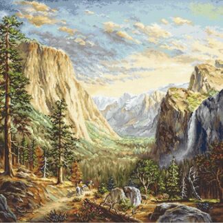 Набір для вишивання хрестом G612 Подорож в гори гобелен (9298968)