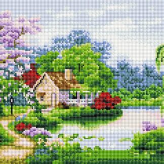 Алмазна мозаїка 30х40см Весна прийшла ST439