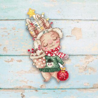 Набір для вишивання хрестиком Leti 8056 Різдвяний кролик (11338895)