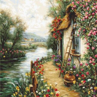 Набір для вишивання хрестиком G581 Вздовж річки гобелен (9361158)