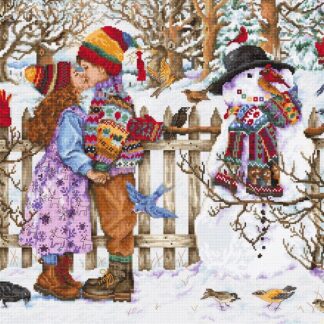 Набір для вишивання хрестиком Перший поцілунок (B2389)