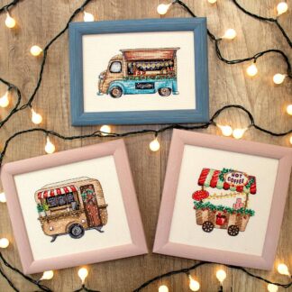 Набір для вишивання хрестиком Leti 8001 Зі святом 14x8/13x10/11x11 cм (10507126)