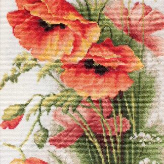 Набір для вишивання хрестиком Маки (B213)