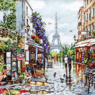Набір для вишивання хрестиком Квітучий Париж (B2365)