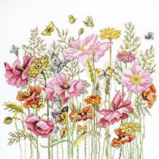 Набір для вишивання хрестиком B2387 Серпневий букет (B2387)