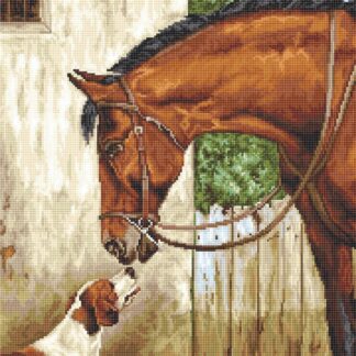 Набір для вишивання хрестиком B580 Мисливець та фоксхаунд (B580)