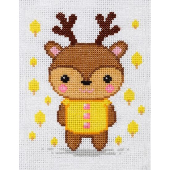М-0233 "Оленятко" (набір для вишивання муліне акрил) 11х15 см