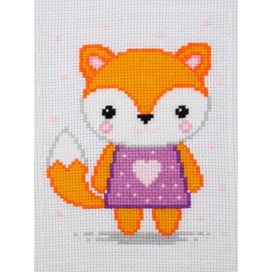 М-0234 "Лисичка" (набір для вишивання муліне акрил) 11х15 см