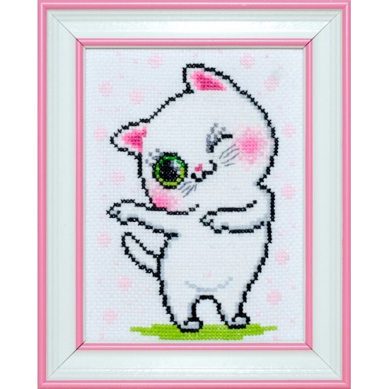 М-0238 "Киця" (набір для вишивання муліне акрил) 11х15 см