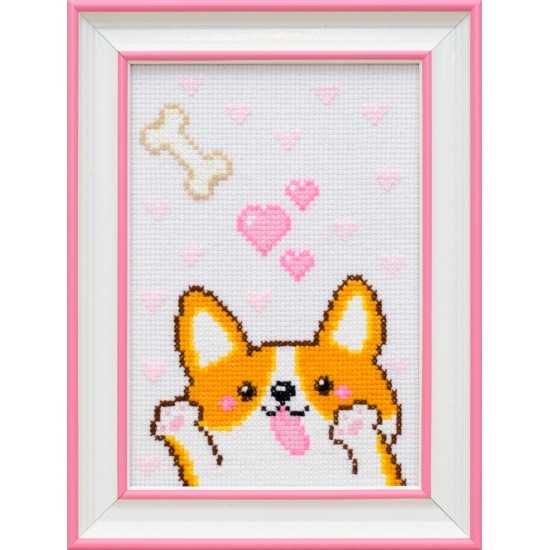 М-0239 "Песик" (набір для вишивання муліне акрил) 11х15 см