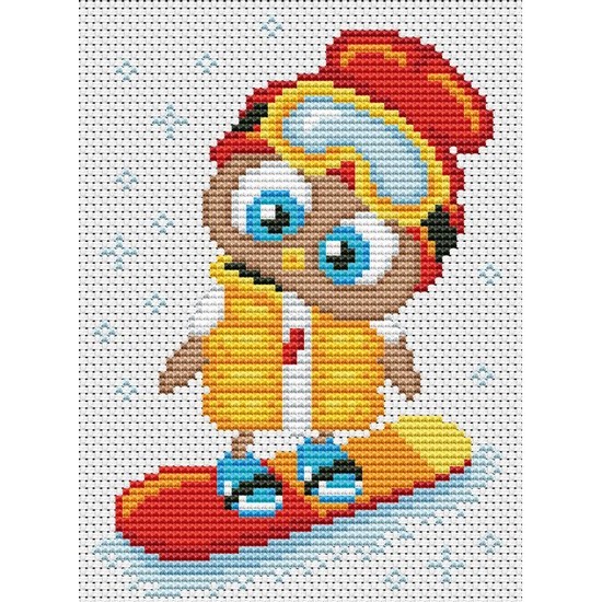 М-0244 "Сова" (набір для вишивання муліне акрил) 11х15 см